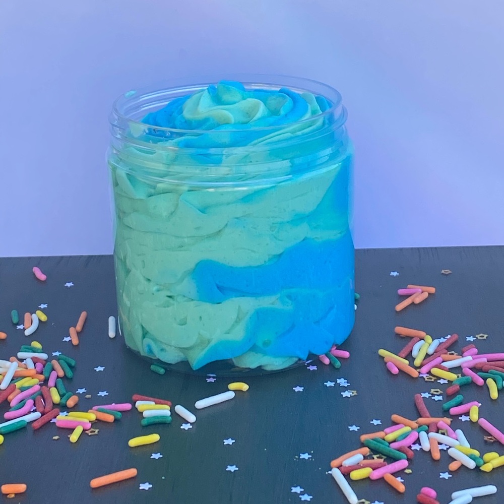 Whipped bath soap